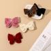 Vintage Duckbill Hairpin Set: 5 Plush Fashion Hair Bow Clips for Kids Simple Small Decorative Girls' Accessories - Buy Online on GoSupps.com