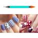 Yuehuam Nail Rhinestone Picker Wax Pencil Pen Rhinestones Gem Applicator Nail Art Crystal Pick Up Tool - Buy Online on GoSupps.com