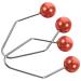 Beavorty 1 Pair Dimple Maker Metal Dimple Trainer Cheeks Balls Forming Mouth Exerciser Effortlessly Obtain Dimples Charming Smile Tool for Face Cheek Red
