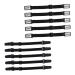 Solustre 10 StK anti-strangulation mask Extension of the ear brick lanyard lanyard for mouth cover Bandana headbands Extension buckle elasticity polyester (stretchy)