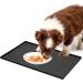 Moacc Silicone Lining Mats for Dogs & Cats - Slipproof Waterproof Food Underlay - 47x30cm Black Dot Pattern - Buy Online on GoSupps.com