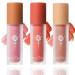 Rosarden- 3PCS Matte Liquid Blush- Soft Face Blush Liuquid Set-Cream Liquid Blush for Cheeks-Lightweight Long Lasting Liquid Blush Peach  Cherry Blossom  Rose Tea