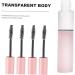 WOONEKY 10pcs Mascara Empty Tube Mascara Wand Clear Lash Mascara Lip Gloss Tubes Eyelash Tubes Plastic Pink - Buy Online on GoSupps.com