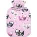 Naanle Floral Sloths Hot Water Bottle - 1L Transparent for Warm & Cold Therapy | Ideal for Bed Hand & Feet Heat Pain Relief - Buy Online on GoSupps.com