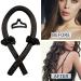 Silk Ribbon Heatless Curling Rod Headband for Natural Soft Waves | Hair Roller Curls Styling Tool with Hair Claw Clip | Sleep in Overnight | Black - Buy Online on GoSupps.com