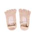 Moisturizing Gel Heel Socks 5 Toe Gel Moisturizing Socks Gel Spa Socks for Women or Men for Healing Dry Cracked Heels and Feet 1 Pair Apricot