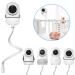 HelloBaby Baby Monitor Holder Baby Monitor Mount Stand for Crib Nursery Holder and No Drilling Baby Monitor Shelf Stand Compatible with Most Baby Monitors