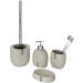WENKO Puro Natur Toothbrush Cup - Stylish Beige Toothbrush Holder for Toothbrush & Toothpaste 9.4 x 9.4 x 6.5 cm | International Shipping Available - Buy Online on GoSupps.com