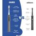 FOSOO Sonic Electric Toothbrush for Adults - 48000 VPM High Power, Rechargeable with 4 Dupont Brush Heads, 3 Hr Fast Charge, Zinc Alloy Handle - Black - Buy Online on GoSupps.com