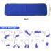Sukeen Cooling Towel (40x12) for Yoga, Golf, Gym - Soft Microfiber Chilly Towel for Camping, Running, Workout - Dark BlueLight PurpleLight BluePalegreen - Buy Online on GoSupps.com
