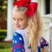 2 Pieces 7 Inch Large Ribbon Bows Hair Clips School Girls Red Ribbon for Hair Ponytail Holders Hair Styling Accessories - Buy Online on GoSupps.com