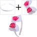 Buy Candygirl 20-Piece White Satin Frontal Ligaments & Headbands for Girls - DIY Accessories - Buy Online on GoSupps.com