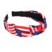 Budsmile American Flag Headbands - 4th of July Patriotic Bow Knotted Wide Headband Set - Buy Online on GoSupps.com