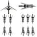 Fay Outdoor Sport 100 Grain Hunting Broadheads Mechanical for Compound Recurve Bow Arrows and Crossbow Bolts with Two Blades 12 PK