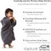 Mabyen Baby Hooded Bathrobe | 100% Organic Cotton Baby Poncho - Dark Grey One Size | Eco-Friendly Baby Wear - Buy Online on GoSupps.com