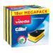Vileda Glitzi Plus scouring pad dishwashing sponge for the kitchen sponge with antibacterial effect highly absorbent pack of 18