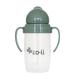 Any angle straw sippy cup | ZoLi BOT 2.0 weighted straw sippy spruce green  most loved training sippy cup  toddler transition straw cup  sippy cup with handles