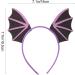minkissy Bat Headbands Halloween Cosplay Headpieces Bat Wing Hair Hoop Halloween Cosplay Costume for Women Girls Purple - Buy Online on GoSupps.com