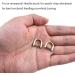 Hahiyo D-Rings with Screw Shackle Horseshoe U Shape Key Ring 9.2mm Inner Width - Bronze, 6 Pieces - Buy Online on GoSupps.com
