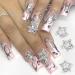 10pcs Crystal Alloy Star Nail Charms Rhinestones - 3D Stars Nail Art Gems in Silver - Women's Nail Accessories - Buy Online on GoSupps.com