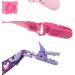 JZK 7-Pack Silicone Baby Dummy Clip Ring and Pacifier Holder Straps for Girls - Mam Soothers Compatible | Multicolor Baby Girl Accessories - Buy Online on GoSupps.com