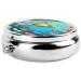 Shop Turtle & Fish Round Pill Box - 3 Compartment Portable Organizer for Travel | International Shipping Available - Buy Online on GoSupps.com
