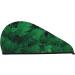 Green Leave Fern Microfiber Hair Towel - Super Absorbent Coral Velvet Wrap for Women | Quick Dry Cap for Long Curly & Thick Hair - Buy Online on GoSupps.com