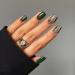 KXAMELIE Green Swirl Press on Nails - Short Glitter Sequins Coffin Fake Nails | Nail Glue Included - Perfect for Daily Wear and Salon Style - Buy Online on GoSupps.com