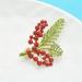 Pin Jewelry Gifts for Women Ladies Fashion Accessories Ladies Elegant Luxury Hawthorn Brooch Cubic Zirconia Flower Shape Wedding Banquet Brooch Brooch Brooches & Pins - Buy Online on GoSupps.com
