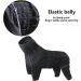 Buy Minezi Waterproof Dog Coat - High Collar Raincoat Set with Reflex Strips & Zippers - Black L Large (42-45cm) - Perfect for All Dog Breeds | International Shipping Available - Buy Online on GoSupps.com