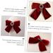 Beaupretty Big Hair Bow Women Bow Barrettes Big Bowknot Barrettes French Style Hair Accessories Bows Hair Accessories Ribbon Bows Hair Clips Hair Bow Clips bow velvet bow Horizontal clip - Buy Online on GoSupps.com