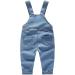KIDSCOOL SPACE Baby & Little Boys/Girls Water Washed Ripped Denim Overalls 3-4 Years Light Blue-2061 - Buy Online on GoSupps.com