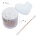 Organic Bamboo Cotton Swabs 200-Pack - Biodegradable Double Round Tipped Q-Tips for Ears & Makeup - Natural & Eco-Friendly - Buy Online on GoSupps.com