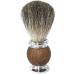 Lefeda Simply Men's Shaving Brush - Classic Silver Salon Tool Set (10x17cm) - Premium Rasier Brushes & Holder for a Perfect Finish - Buy Online on GoSupps.com