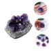 MUCKLILY Purple Ornament 2pcs Amethyst Cluster Chips Natural Crystal Decoration Natural Crystal Ornament Various Ornaments - Buy Online on GoSupps.com