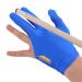 JOONOR Unisex Quick-Dry Breathable Billiard Gloves,Billiard Glove Shooters Snooker Cue Sport Glove for Left and Right Hand Blue