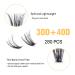 Kolybel Cluster Lash Extensions 30D+40D D Curl DIY Individual Eyelashes 10-16mm - 280pcs False Lash Clusters for Makeup at Home - 1 Count Pack - Buy Online on GoSupps.com