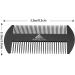 AhfuLife Metal Hair & Beard Comb - Credit Card Size Pocket Comb for Men - Anti-Static Stainless Steel Comb (Black) - Buy Online on GoSupps.com
