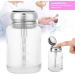 Nail Art Remover Dispenser Nail Polish Remover Glass Bottle Easy To Use Gel Polish Pump Dispenser 80ml One Touch Clear Glass Bottle for Manicure Store Beauty Salon Salon Shop Home(Press the bottle) - Buy Online on GoSupps.com
