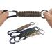 Senhai 5-Piece Paracord Keychain Set with Carabiner | Durable Braided Lanyard Ring Clip for Keys Knives & Flashlights | Perfect for Camping & Hiking | Available in 5 Colors - Buy Online on GoSupps.com