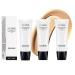 3PCS Skin Tone Adjusting CC Cream SPF 50 Cosmetics CC Cream SPF 50 Skin Tone Adjusting CC Cream Primer Moisturizing Skin Concealer Brightening Skin Tone Colour Correcting Self Adjusting for Mature Skin Nature Color