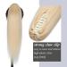 16 Inch #613 Bleach Blonde Claw Clip Ponytail Extension | 100% Remy Human Hair One Piece Jaw on Pony Tail Hairpiece - Buy Online on GoSupps.com