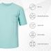 BASSDASH Men's UPF 50+ Performance Short Sleeve Pocket T-Shirt - Seafoam/Vivid Blue - 3XL - Buy Online on GoSupps.com