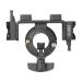 Adjustable Pin Lock Swing Clamp for 22-36mm Tubing With Center Saddle and 2 V-Mounts