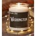 Natural Scented Soy Candle (9oz) - Washington Fragrance (Atlantis Whisper) | Eco-Friendly & Long-Lasting Aroma - Buy Online on GoSupps.com