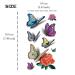 Flowers Temporary Tattoos for Women - 8 Pcs Large Tattoo Sticker Set by Yesallwas - Waterproof and Long Lasting Body Tattoos - Rose Butterfly Feather Design - Buy Online on GoSupps.com