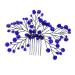 Angoily Hair Comb Rhinestones Bride Alloy Headgear