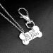 ShiQiao Spl BFF Friendship Necklace Key Chain Best Friends Charm Necklace Keychain Dog Bone Puzzle Pendant Matching Gift Set for 2 - Buy Online on GoSupps.com