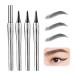 Cooklesa Eyebrow Natural Waterproof Eyebrow Pen With Microfine Tip Two-Pronged Eyebrow Pencil with Micro-fork Tip 3D Waterproof Microblading Eyebrow Pen (3 * 03) 3*03