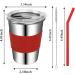 Rommeka Toddler Cups: Stainless Steel Kids Sippy Cups 5 Pack - 12oz with Straws & Lids - Buy Online on GoSupps.com